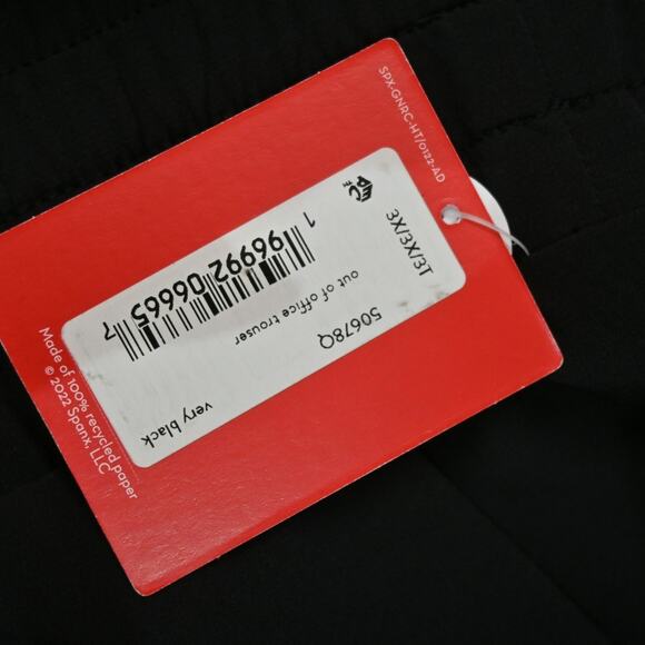 Spanx Very Black Petite Out Of Office Trousers Size 3x 50678Q - Picture 7 of 10